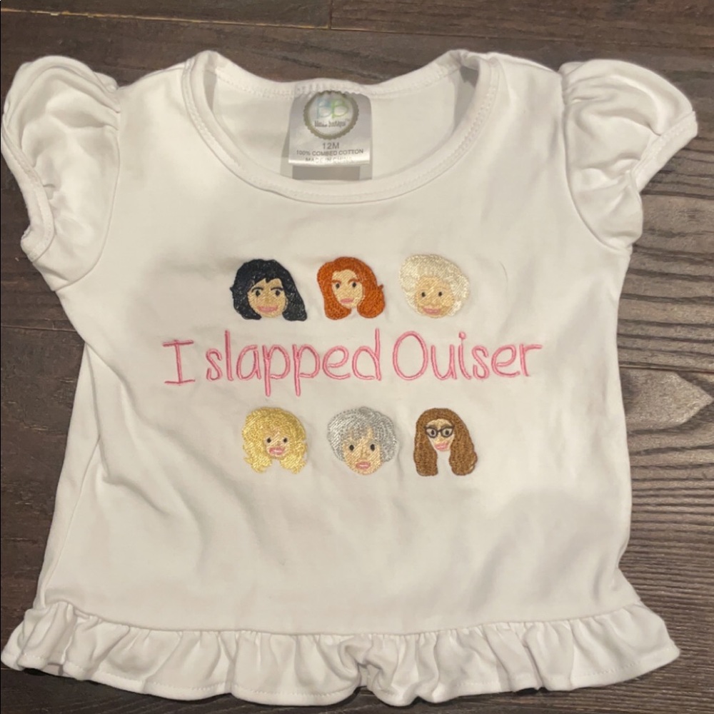 Steel Magnolia Themed girls ruffle tee